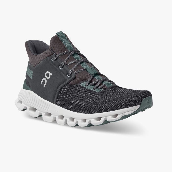 Tenis negros con new arrivals verde